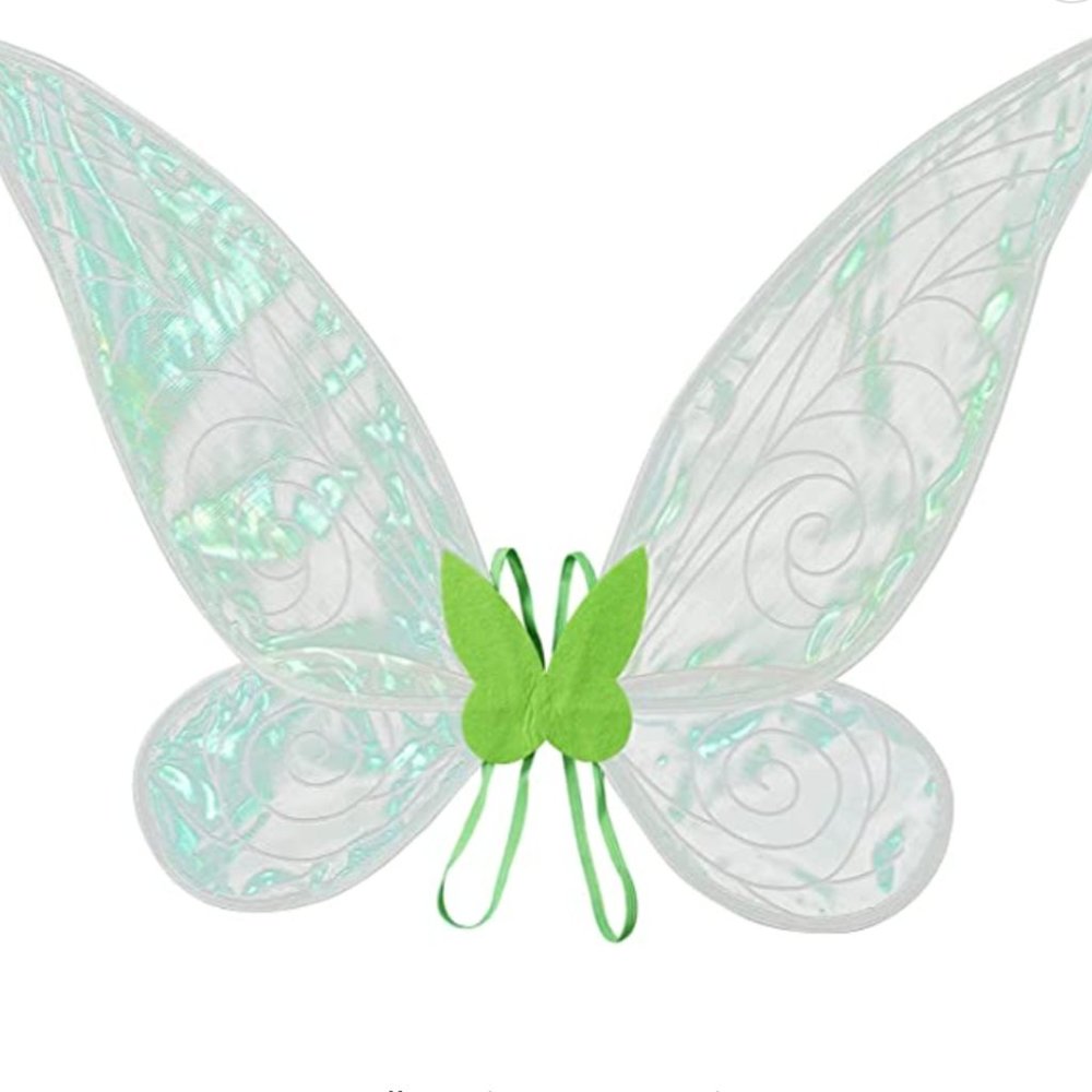 Green Shimmer Tinkerbell Fairy Wings for Costumes or Halloween